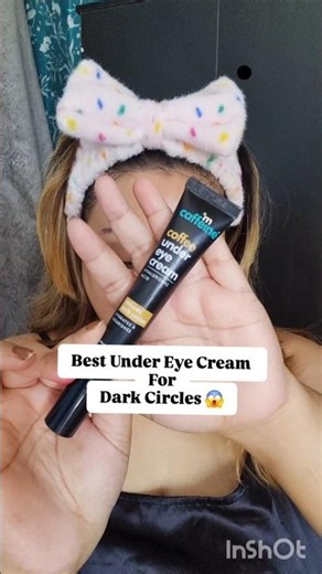 Mcaffeine Under Eye Cream Review 🌼 #skincare #shorts #review #makeup