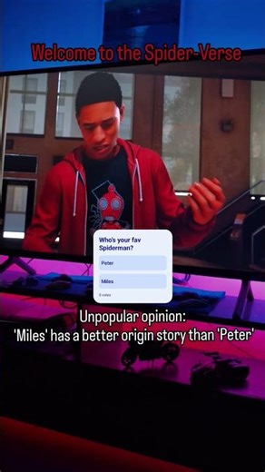 Spiderman: Miles Morales spider bite scene #ps5 #gaming #spiderman #milesmorales #gameplay #psgames