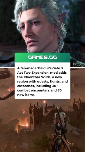 A fan-made Baldur's Gate 3 mod called the Act Two Expansion has added an entirely new region to the game, the Chionthar Wilds, and the scope of it is genuinely staggering. The mod expands the Shadow-Cursed Lands with a new explorable area featuring over 30 combat encounters, 70 new items, new quests, new fights, and fully produced cutscenes. It integrates directly into Act Two's existing narrative without breaking the main story, meaning it feels like content that could have shipped with the gam