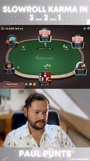 Paul Punts | Poker Player | Content Creator | Instant Karma for Poker Slowroll 😝😝😝😝 Crush 6-Max Cash with Raise Your Edge: https://www.raiseyouredge.com/amember/aff/go/paulpunts?i=49... | Instagram