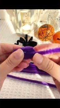Cute Halloween Spider Toy Pipe Cleaner |🕷️How to make a cute Halloween Spider Toy |DIY Animal Crafts