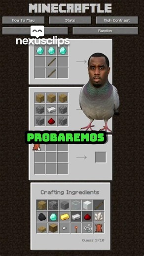 Intentando ADIVINAR el Crafteo de MINECRAFT 🤫🤫