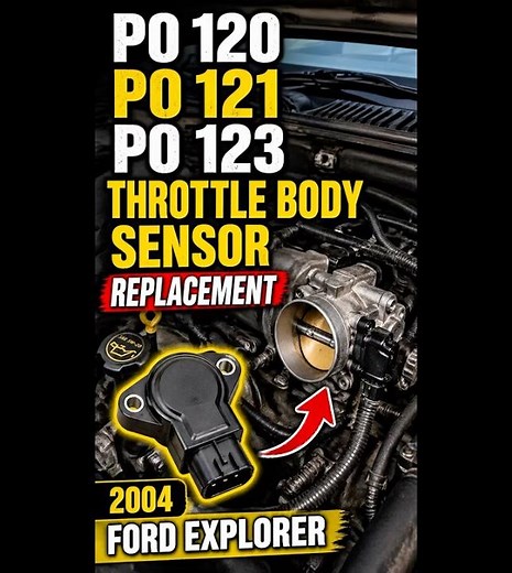 P0120 P0121 P0123 Throttle Body Sensor Replacement