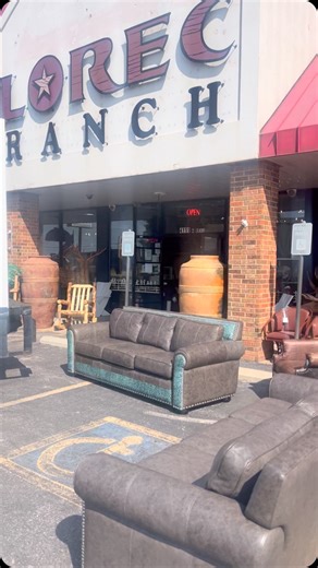 Creating with EXCEPTIONAL materials! From copper to exotic hides! To learn more contact 405-565-3750. #copperdesk #exotichides #leather #cowhide | LOREC Ranch - Western Furniture - Rustic Decor | Facebook