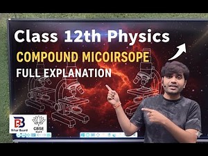 Optics lecture 21 Full detailed COMPOUND MICROSCOPE class 12
