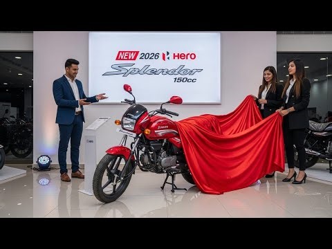 NEW 2026 Hero Splendor 150cc Mileage King with Powerful Upgrade!