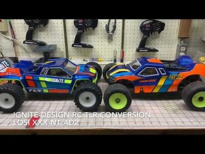 Nitro Stadium Trucks: Ignite Design RC Nitro Conversion on TLR 22t 4.0 & Team Losi XXX-NT AD2