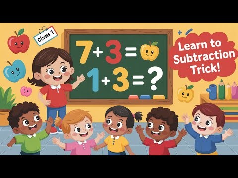 Learn to Subtract for Class 1 🧮 | Fun & Easy Subtraction for Kids