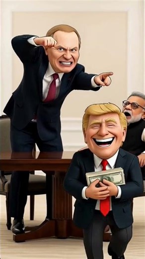 Trump steals Putin's money, But Modi is there || 😆😆 || #trump #funny #putin #comedy