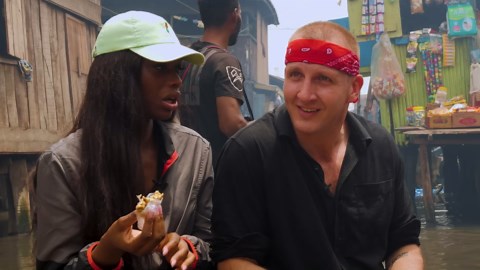 Eating in Africa’s Largest Floating Slum!