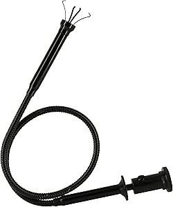 Flexible Claw Pickup Tool with Magnet Tool Flexible telescoping Claw led Light Grabber Extend，Long 28'' Four Claw 4-Claw for Small Parts Pickup Reacher Tool for Mechanics,Jewelry,Kids,etc. (Black)