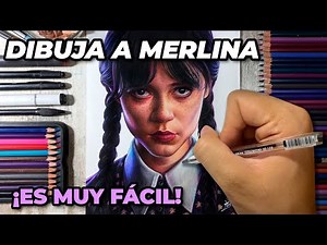 ¡DIBUJA A MERLINA ADDAMS COMO UN PROFESIONAL! | Tutorial paso a paso