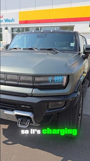 Charging the 2024 GMC Hummer Ev 3x Edition 1 || Fast charging || Shell Gas station || DC Charging