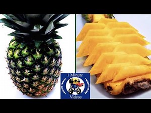 Comment Découper et Présenter l'Ananas Rapidement / Tuto-Minute, Trucs & Astuces