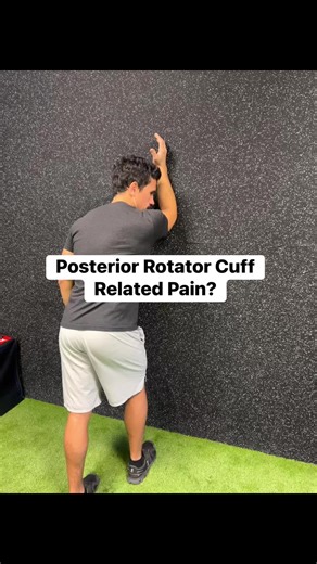Athletes’ Edge Physical Therapy | Physical Therapy - Austin on Instagram: "Pain in the back / outside of your shoulder? Start with dynamic mobility: big fan of this closed-chain shoulder rotation wall drill because it’s stretching the posterior capsule and getting some great range of motion to often neglected directions of movement Then we love Banded Face Pull variations- especially if there’s pain or discomfort in highly transitional movements like snatches or even overhead press variations La
