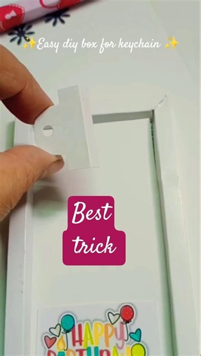 Easy diy keychain box ✨🎂 #diy #diycrafts #cute #namekeychain #craft #handmade #craftideas #keychain