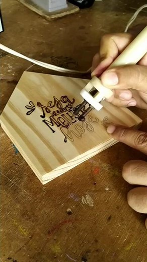 Pyrography on Pine Wood | Creative Crafts