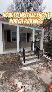 How to Install Front Porch Railings #diy #constructionchannel #frontporch #railings #howto #trending