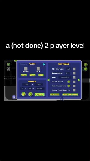 Exploring a Geometry Dash Two-Player Level