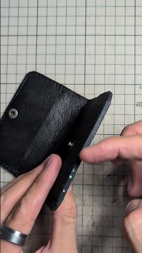 【週末の作業】この薄型財布、実は無料型紙で作れます。詳細は概要欄へ！