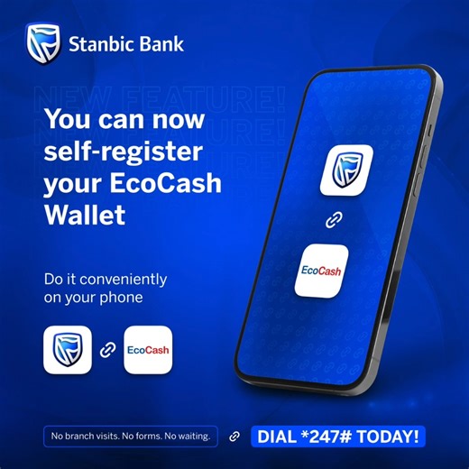 9.5K views · 23 reactions | Goodbye hassle, hello convenience! Connect your Stanbic account to your EcoCash wallet and say hello to effortless transactions, anytime, anywhere. This video tutorial will show you the simple steps to take. | Stanbic Bank Zimbabwe | Facebook
