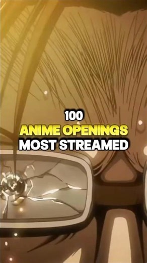100 Most streamed Anime Opening !
