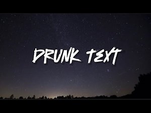 Henry Moodie - Drunk Text | Lyrics Video