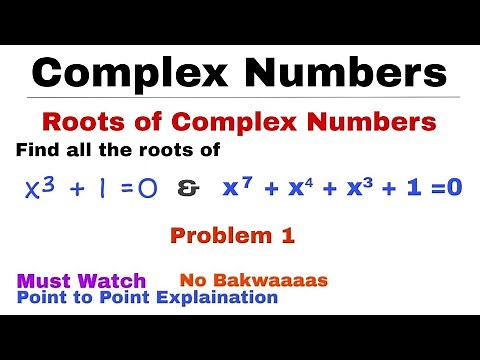 10. Roots of a Complex Number | Problem#1 | Complete Concept