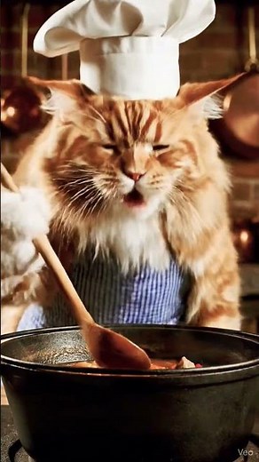 Chef Cat Makes the Coziest Stew Recipe Ever | Funny Cat Shorts
