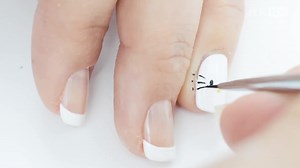 超萌kitty猫主题美甲