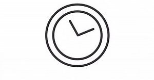 Time clock line animation