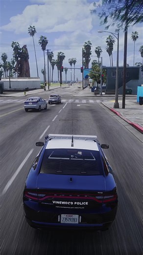 Police Chase: Car Nearly Causes Crash in Front of Officers