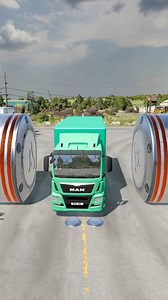486K views · 2.5K reactions | Mix Colourful Logs Trucks & Colour Buses vs Bollards Crash #shorts #beamng #crash #beamngdrive | Manfred Games | Facebook