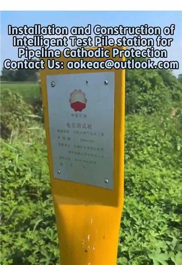 Installation and Construction of Intelligent Test Piles station for Pipeline Cathodic Protection#cathodicprotection #pipeline #smartcathodicprotectionteststation #corrosion #teststation #anticorrosion