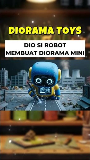 Wow! Robot Ajaib Membuat Diorama Keren🤖✨! #shorts #trending #diy #diorama #feedshorts