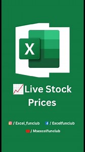 Live Stock Prices in Google Sheets – Try This Trick! 🚀 #GoogleSheets #StockMarket #ExcelTricks #SpreadsheetTips #GoogleFinance #TradingTips #ExcelShortcuts #Investing #Finance #StockPrices #ExcelHacks #ProductivityTips #WorkSmarter #Automation #LiveData #excelfunclub #stockmarket Like and follow our page @excelfunclub Tags: Live Stock Prices in Google Sheets,Google Sheets Tricks,Google Finance,Stock Market,Live Stock Data,Google Sheets Tips,Spreadsheet Tips,Stock Price Tracker,Trading Tips,Exce
