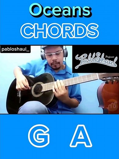 Oceans - Hillsong (Easy Guitar Tutorial) #easyguitartutorial #guitarsolo #oceans