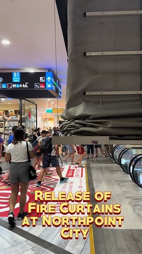Uncommon Scene at Northpoint City: Giordano Fire Curtain