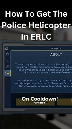 How To Get The Police Helicopter In ERLC