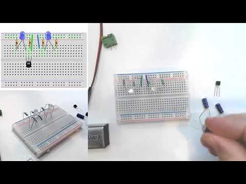 Building an Astable Multivibrator Circuit