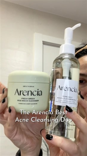 La mejor doble limpieza para acné poros obstruidos #arencia #arencia_yesstyle #acne #koreanskincare