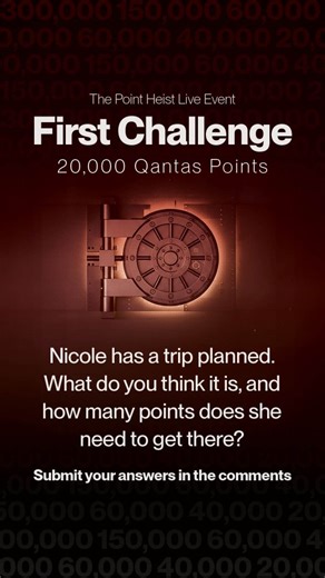 Point Hacks on Instagram: "Here's Challenge 1 to win 20,000 Qantas Points. Entries close 4:45pm AEDT today! Comment your answers below. @nicolepedmckmoney"