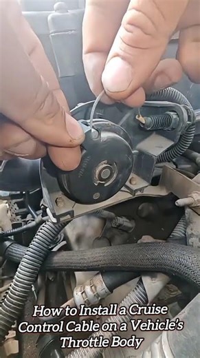 How to Install a Cruise Control Cable on a Vehicle’s Throttle Body #shorts #mechanic #autocare