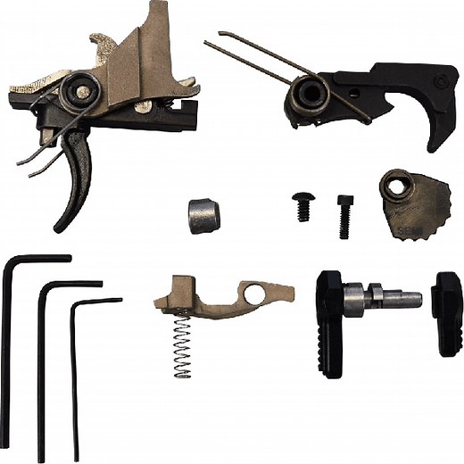 Fostech Echo Sport Trigger Fast Fire Binary Trigger System For AR-15 Platform Rifles, Safe, Semi, and Echo Firing Modes - Model 4140