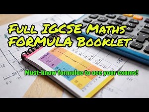 FULL IGCSE MATHS FORMULA SHEET/BOOKLET! | Every Formula You NEED To Know To MASTER Your Exams!