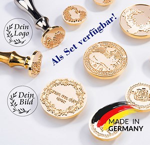 Individueller Siegel mit eigenem Logo personalisierter Siegelstempel für Hochzeiten, save the date,Einladungskarten,waxstamp, SET, wedding - Etsy.de