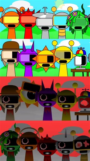 Garnold vs Garnold : Normal vs Horror #sprunki #incredibox #sprunkimusic #short #viral #trending