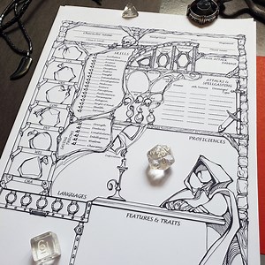 Dnd 5e Rogue Character Sheet / Printable Fillable PDF / Dungeon and Dragons Digital Download / Fantasy GM Gift - Etsy