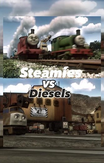 Steamies vs diesels #thomasandfriends #thomasthetankengine
