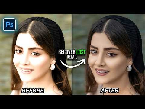 Quick Way to Recover Skin Details & Color from Blown Highlights in Photoshop